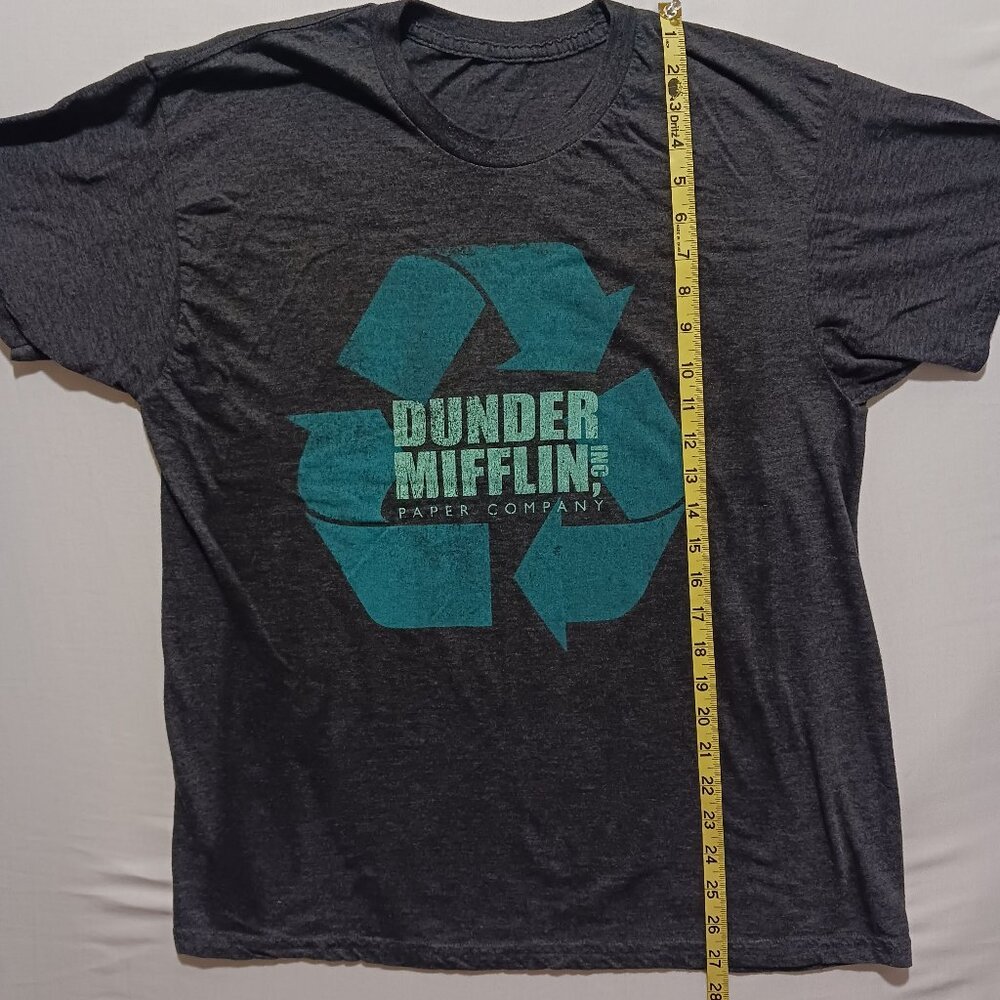 Dunder Mifflin Paper Company The Office Graphic T-Shirt Grey Size Large - Picture 4 of 4